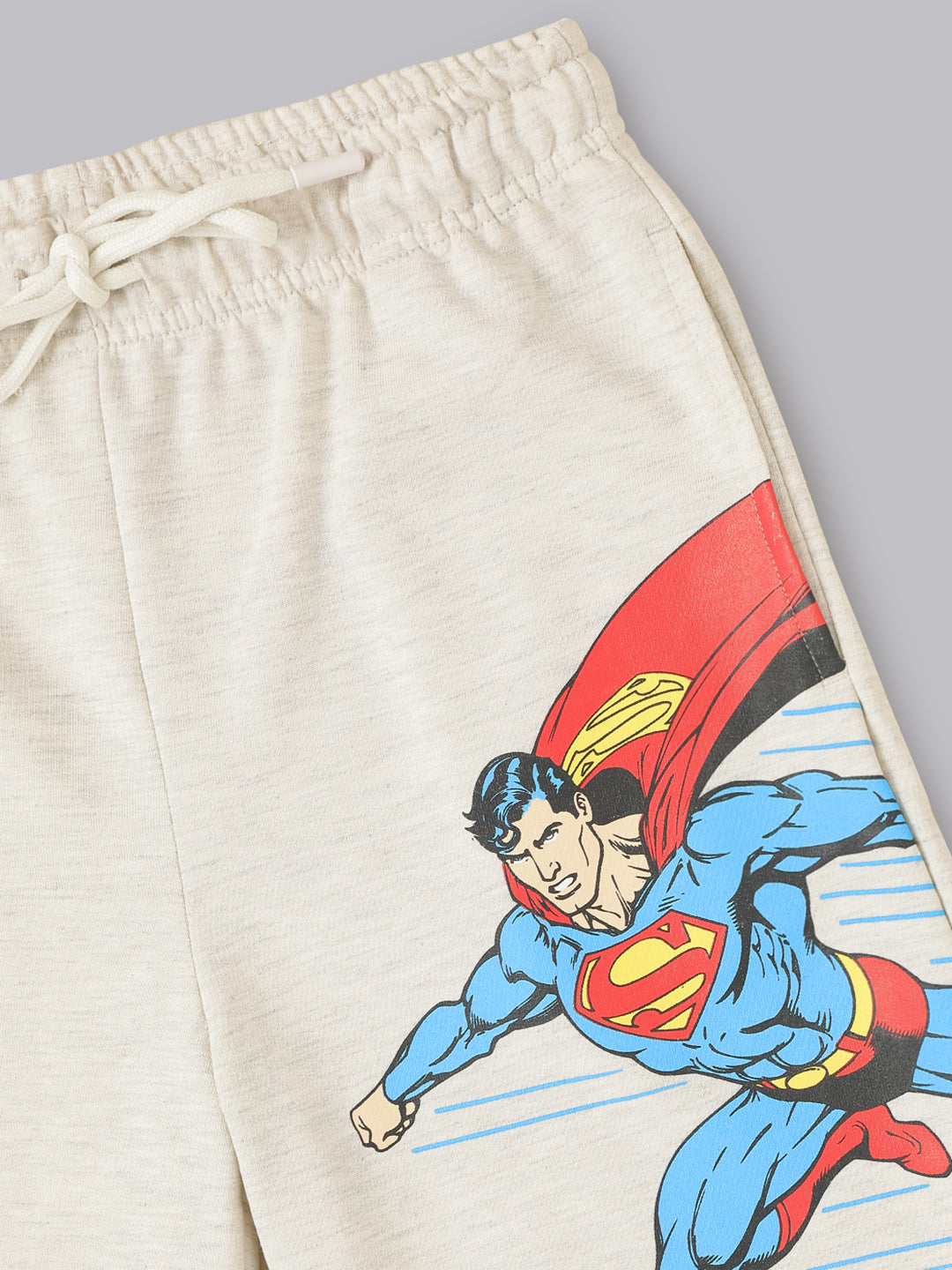 Superman White Shorts For Boys