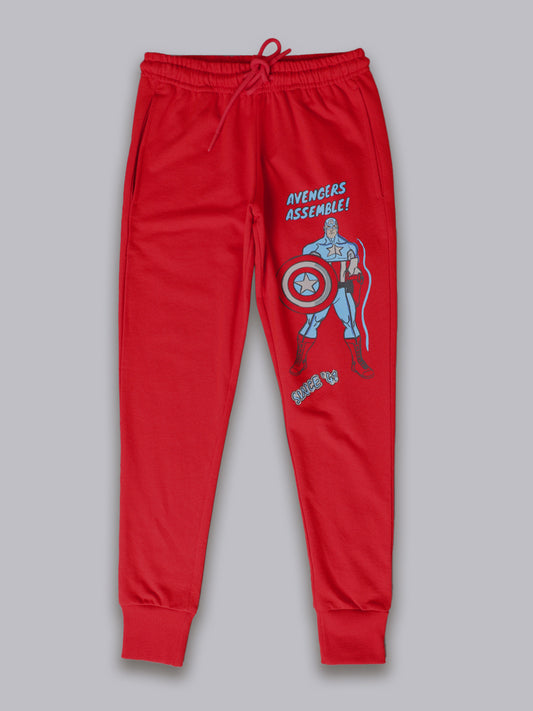 Captain America Red Jogger For Boys