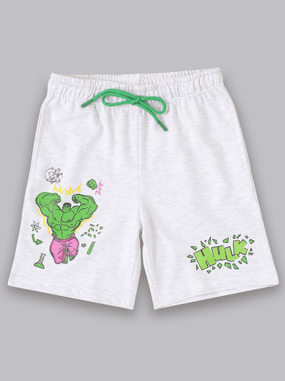 Hulk Grey Shorts For Boys