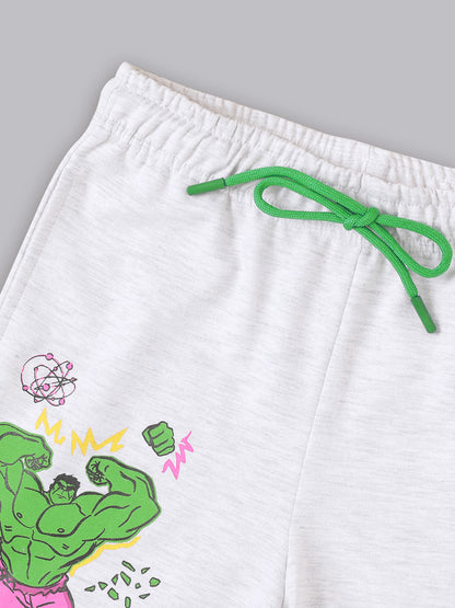 Hulk Grey Shorts For Boys