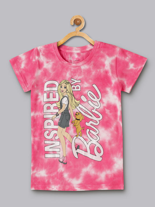 Barbie Pink Tshirt For Girls