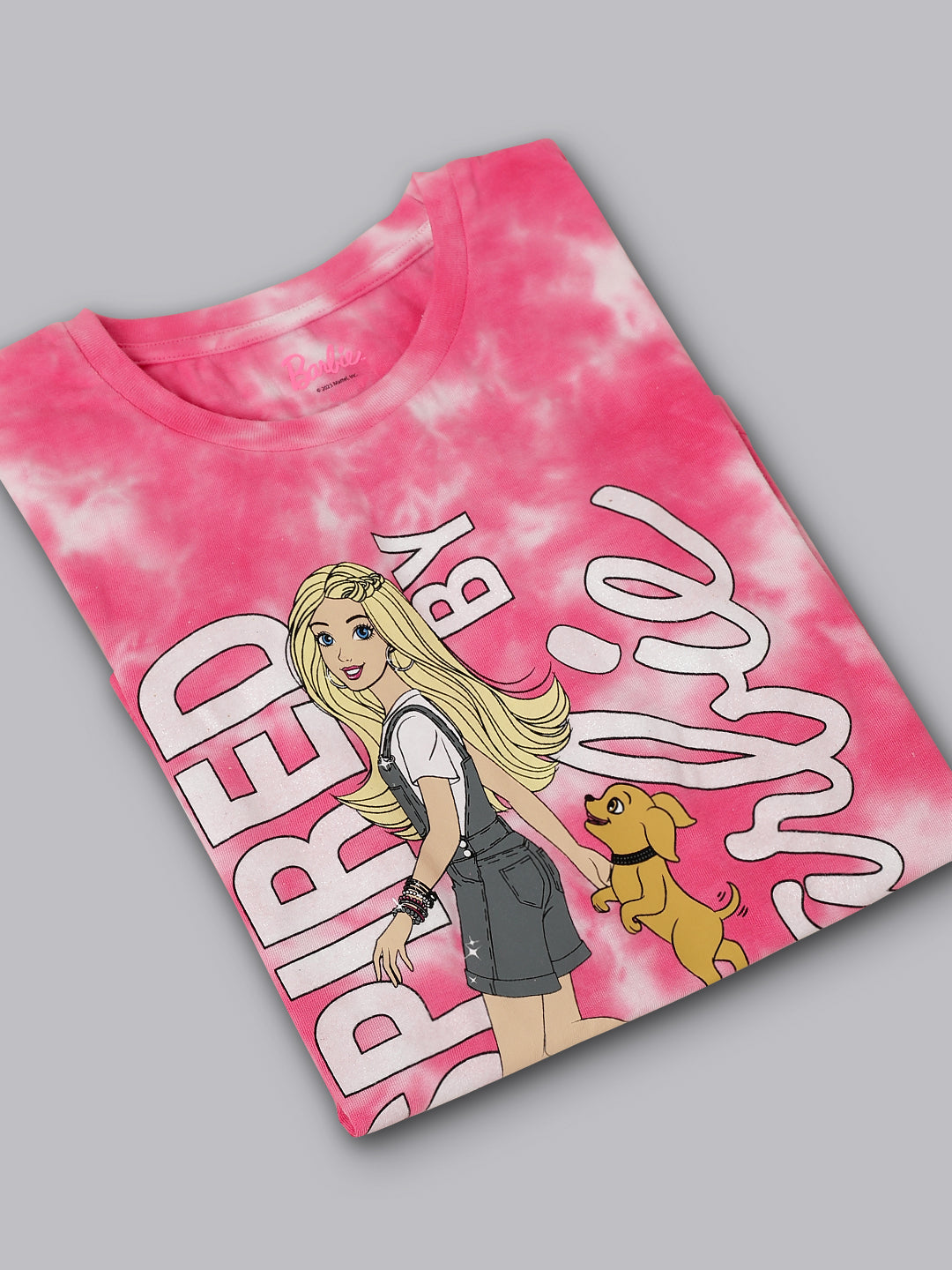 Barbie Pink Tshirt For Girls