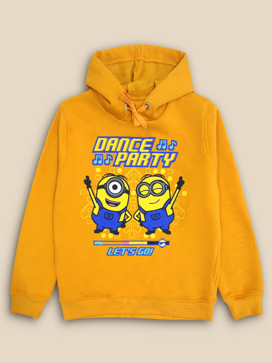 Kids Boys Minions Yellow Hoodie