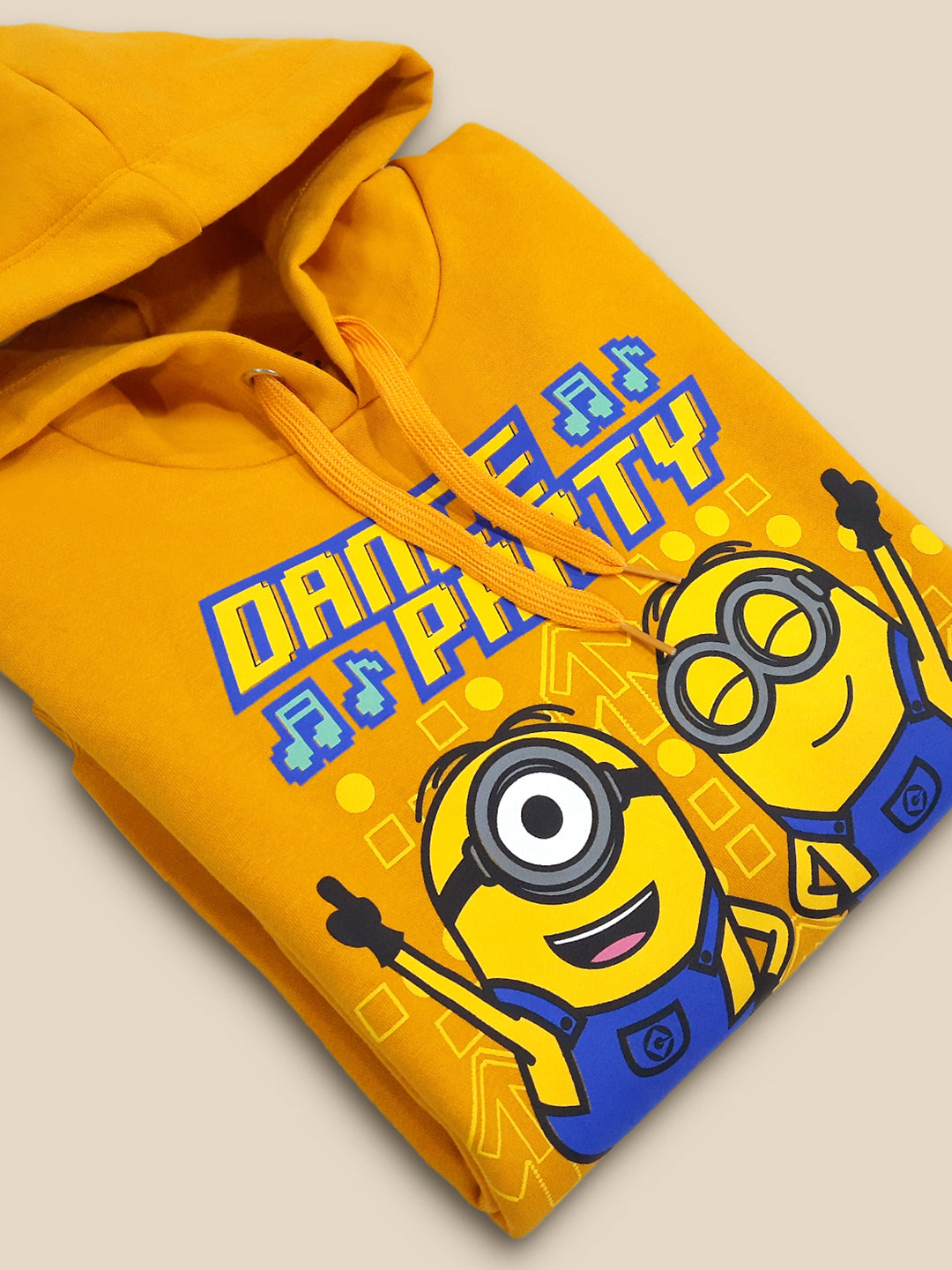 Kids Boys Minions Yellow Hoodie