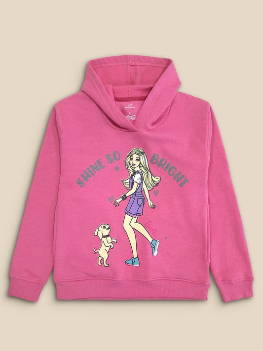 KidsGirls Barbie Pink Hoodie