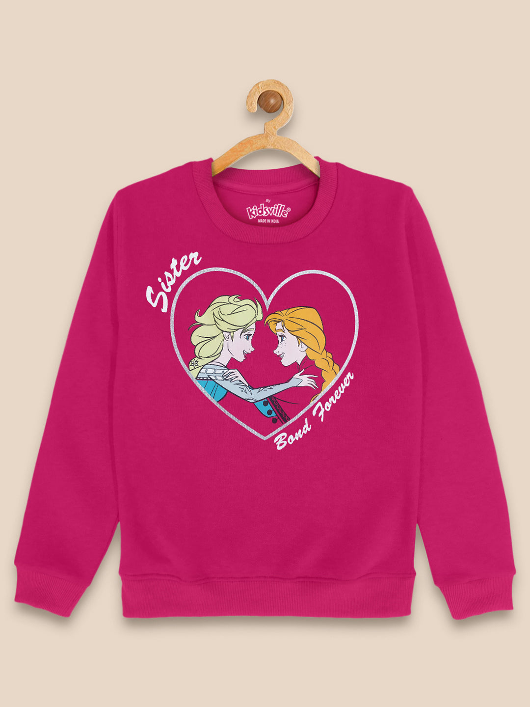 Kids Girls Frozen Pink Hoodie