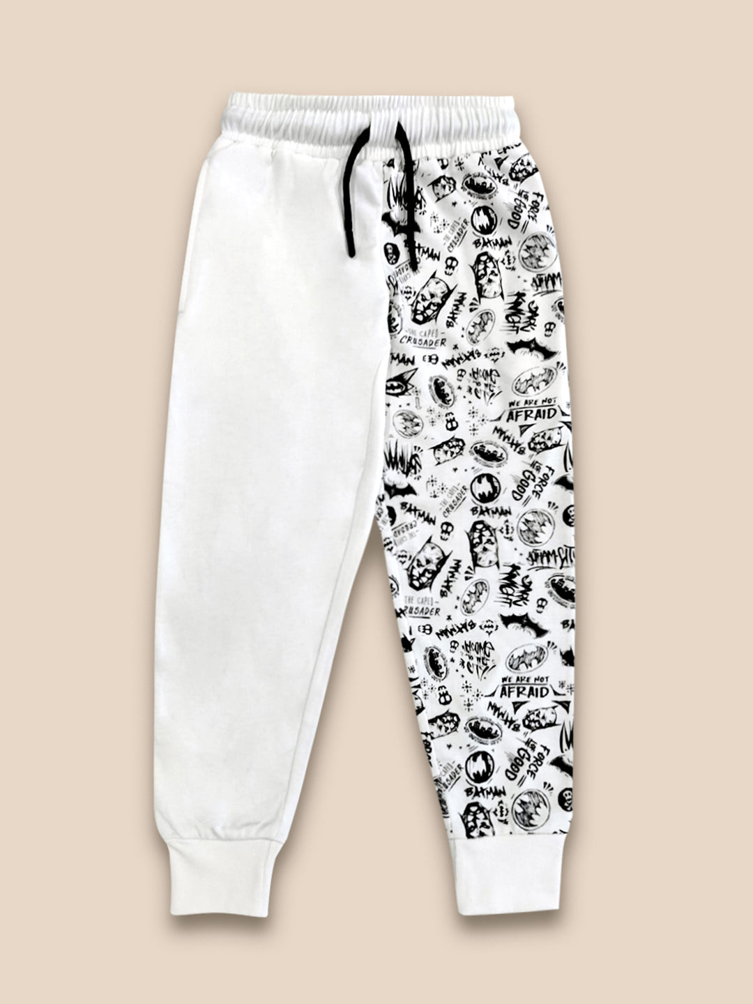 Kids Boys Batman White Jogger