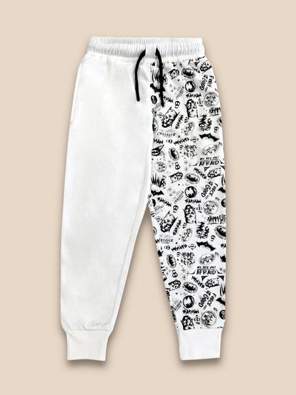 Kids Boys Batman White Jogger