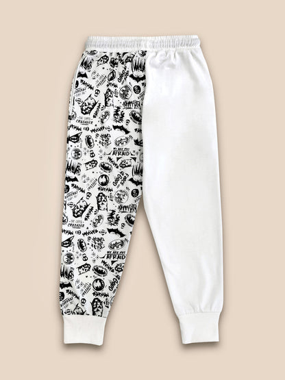 Kids Boys Batman White Jogger