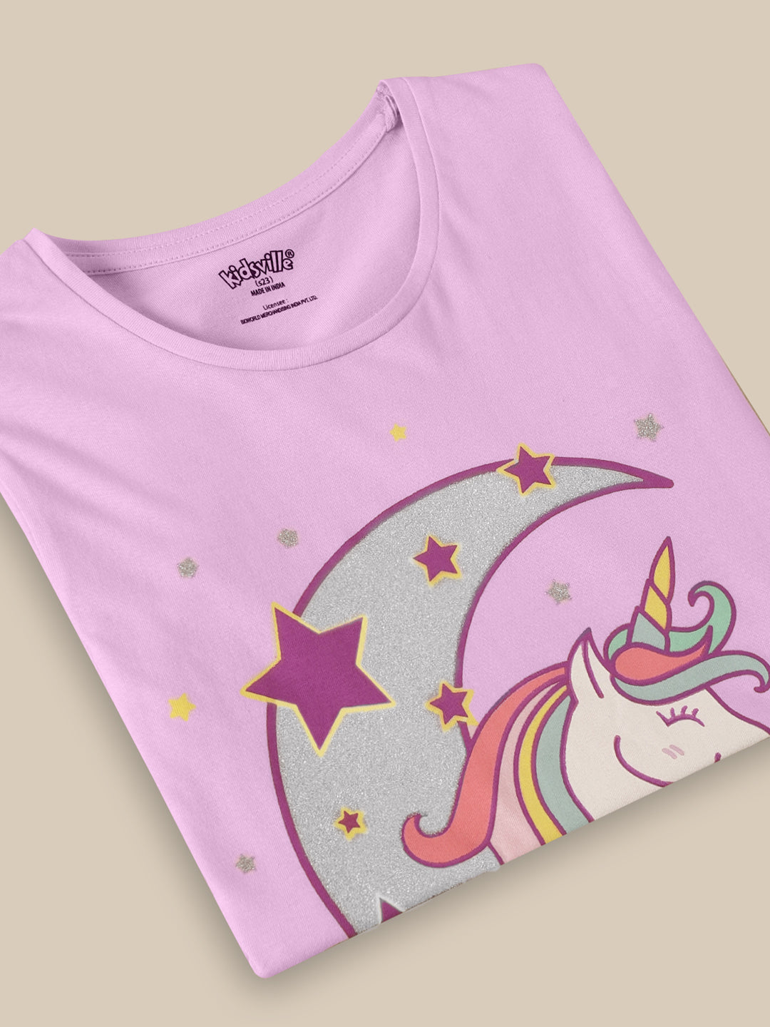 Kids Girls Unicorn Pink T-Shirt