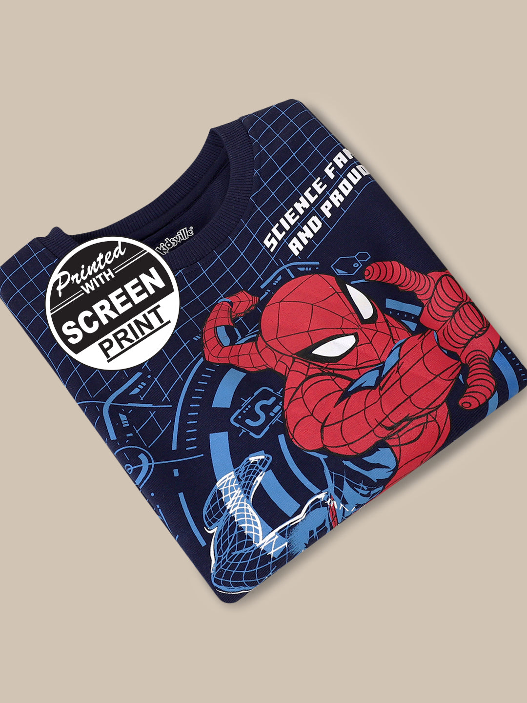 Spiderman Navy Sweatshirt For Boys