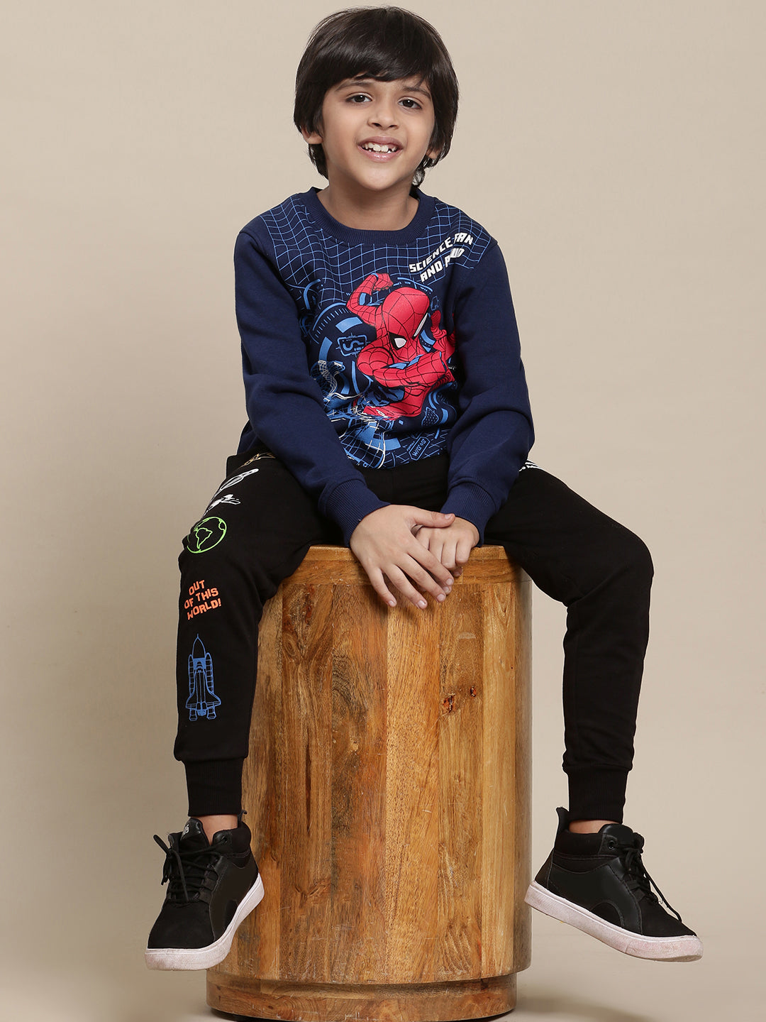 Spiderman Navy Sweatshirt For Boys