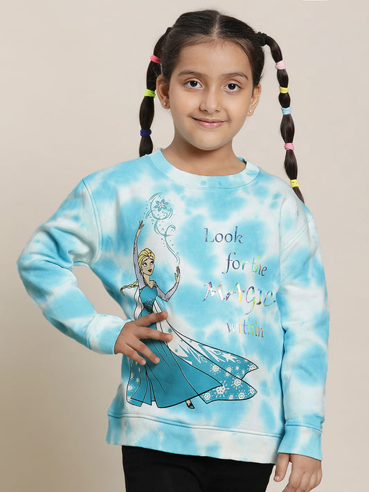 Frozen Blue Sweatshirt For Girls