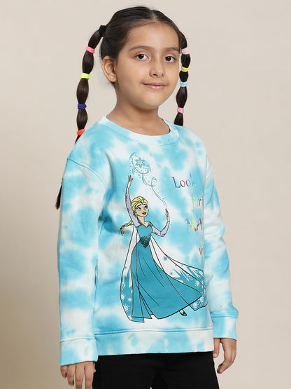 Frozen Blue Sweatshirt For Girls