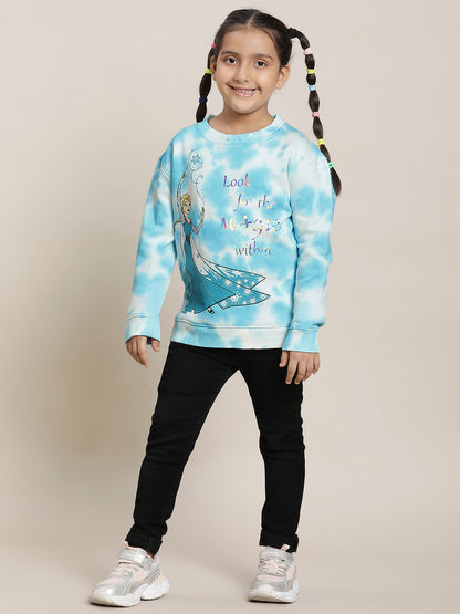 Frozen Blue Sweatshirt For Girls