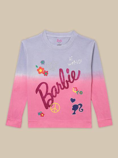 Barbie Multi Color Sweatshirt For Girls