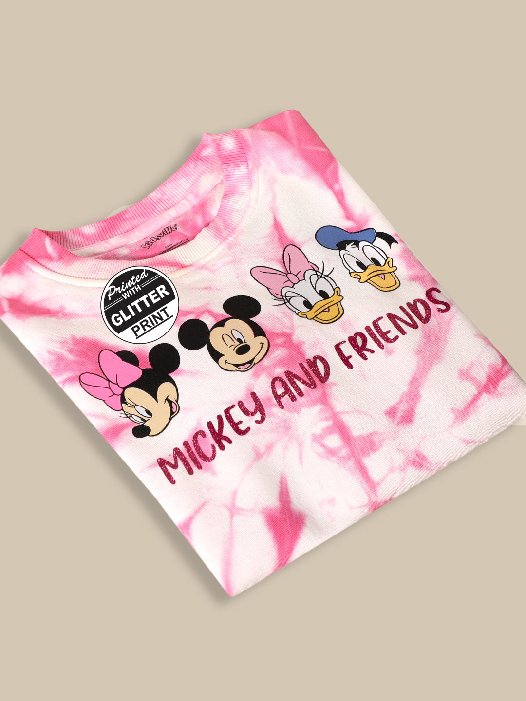 Mickey & Friends Pink Sweatshirt For Girls