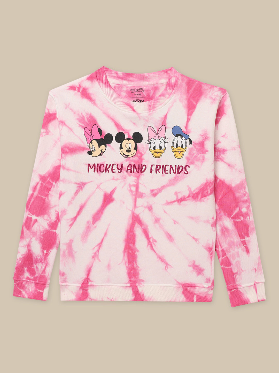 Mickey & Friends Pink Sweatshirt For Girls