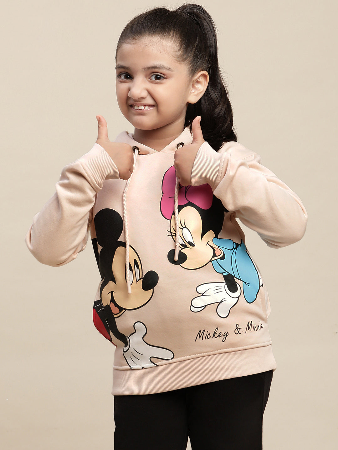 Mickey & Friends Pink Hoodies For Girls