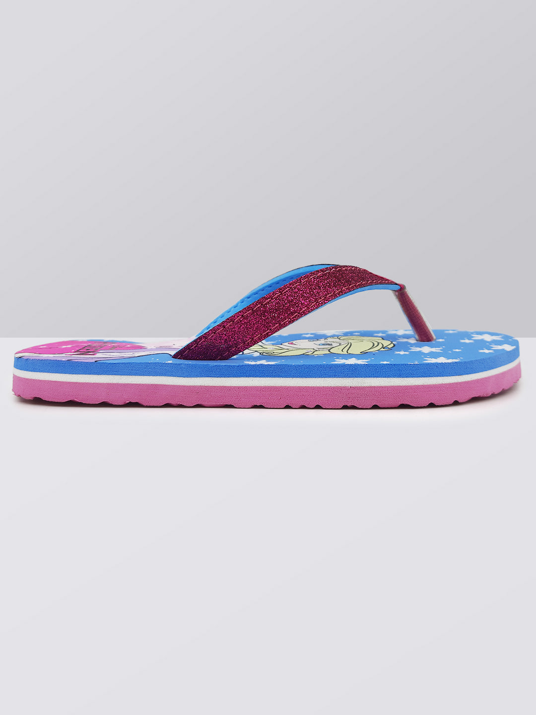 Frozen Sky Blue Flip-Flops For Kids Girls