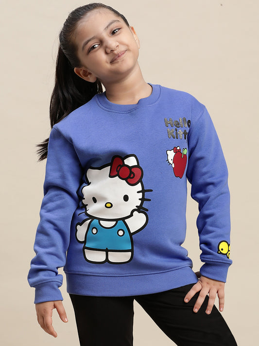 Hello Kitty Blue Sweatshirt For Girls