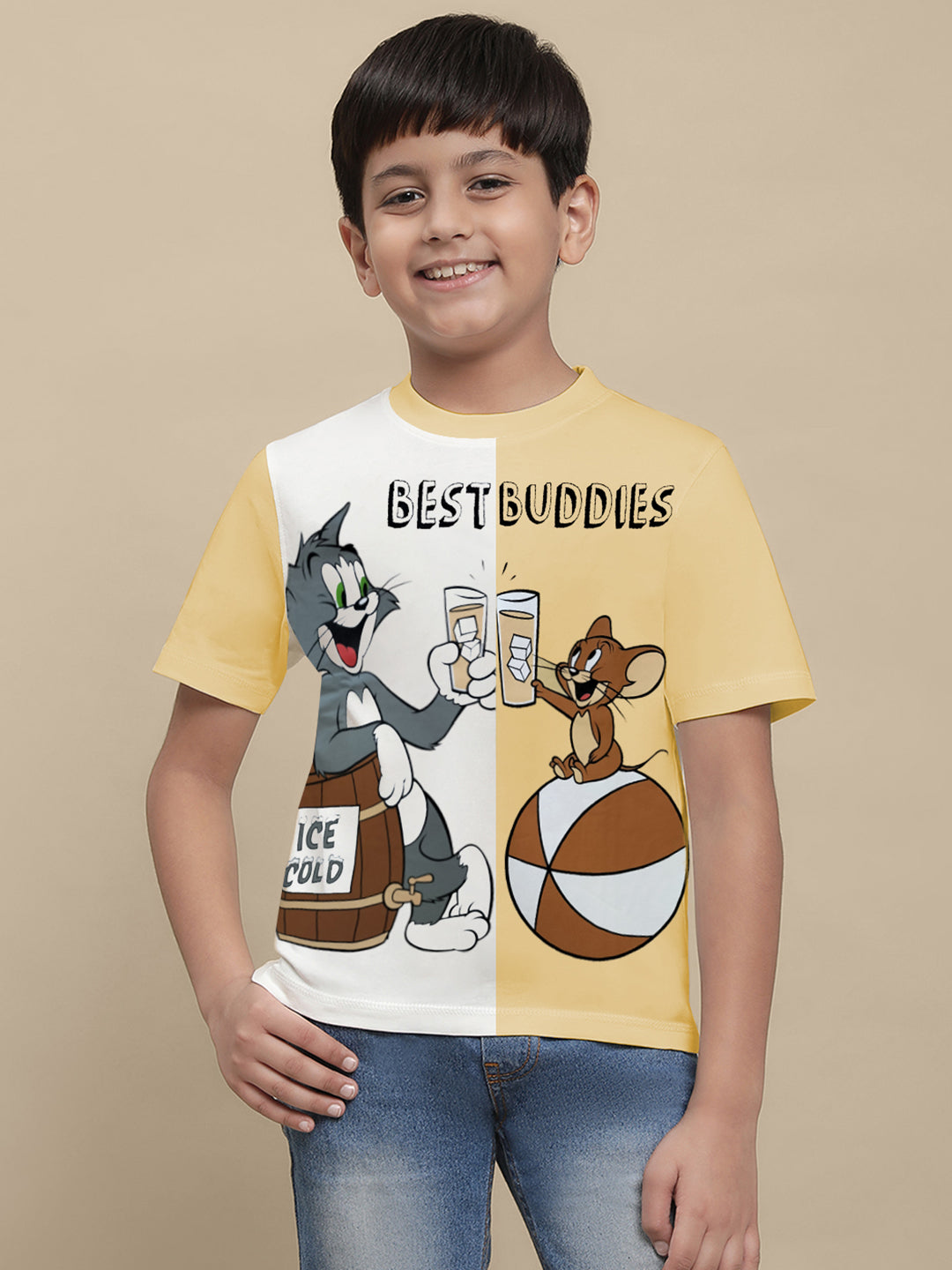 Tom & Jerry Multi Color Tshirt For Boys