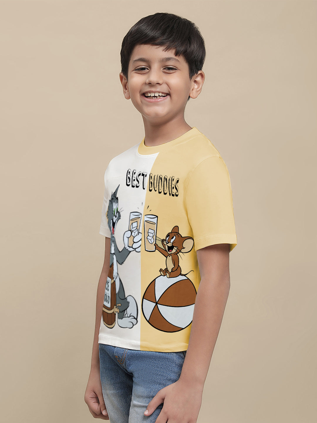 Tom & Jerry Multi Color Tshirt For Boys