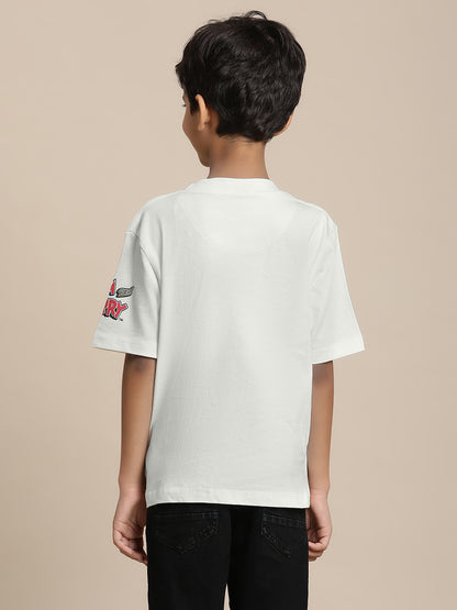 Tom & Jerry Off-White Tshirt For Boys