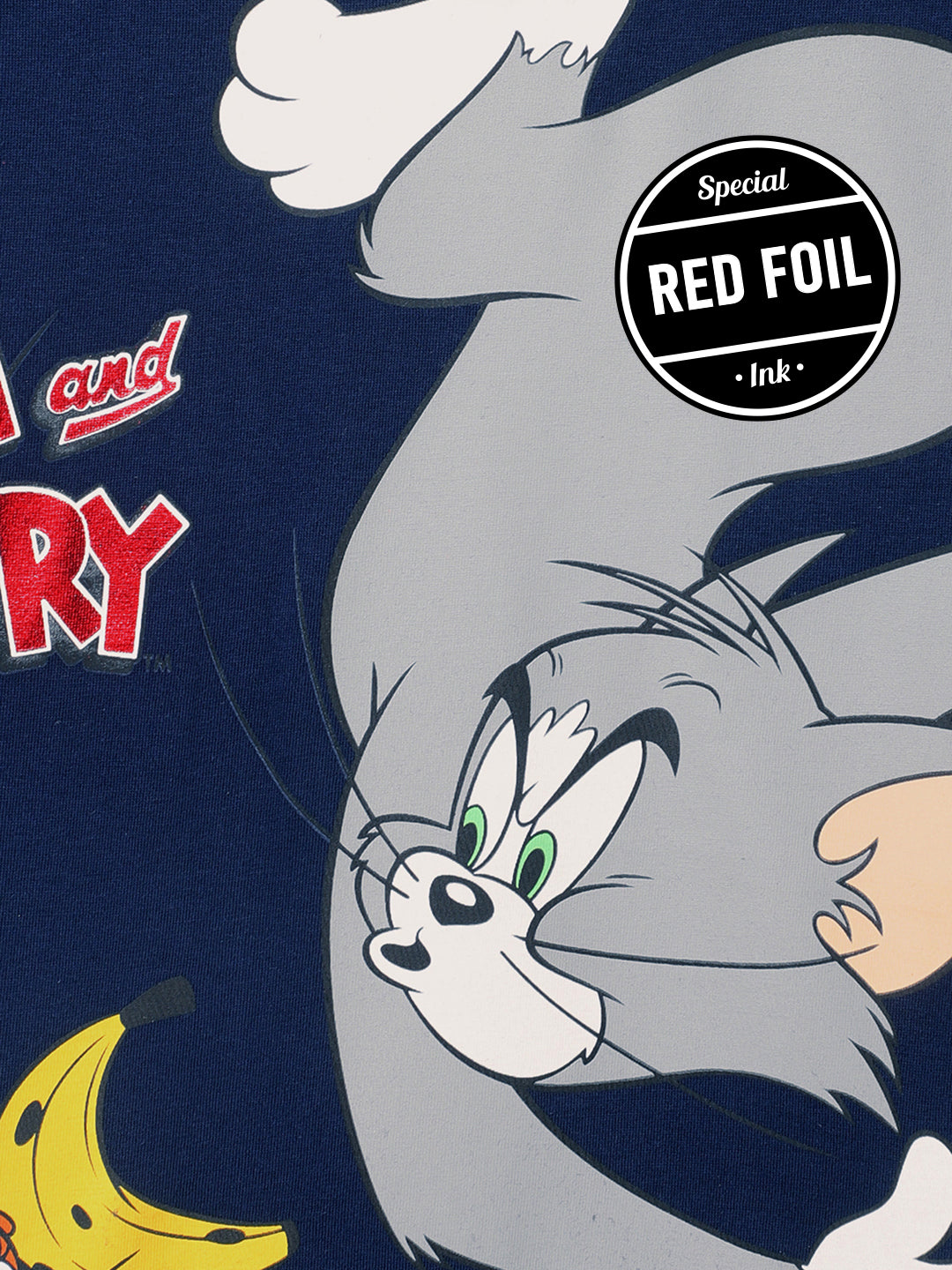 Tom & Jerry Navy Tshirt For Boys