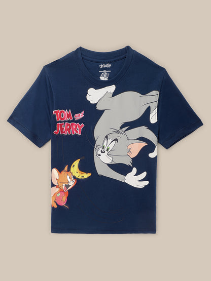 Tom & Jerry Navy Tshirt For Boys