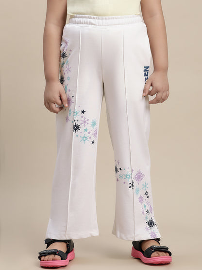 Frozen Off-White Jogger For Girls