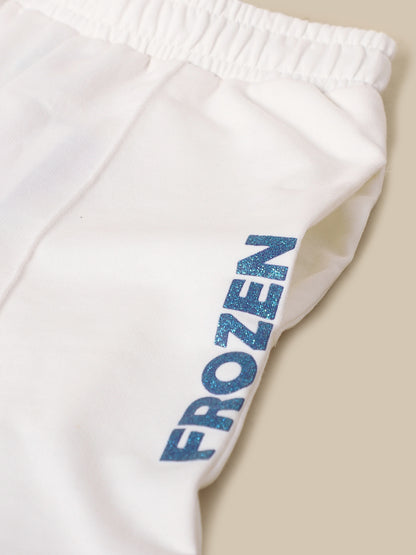 Frozen Off-White Jogger For Girls