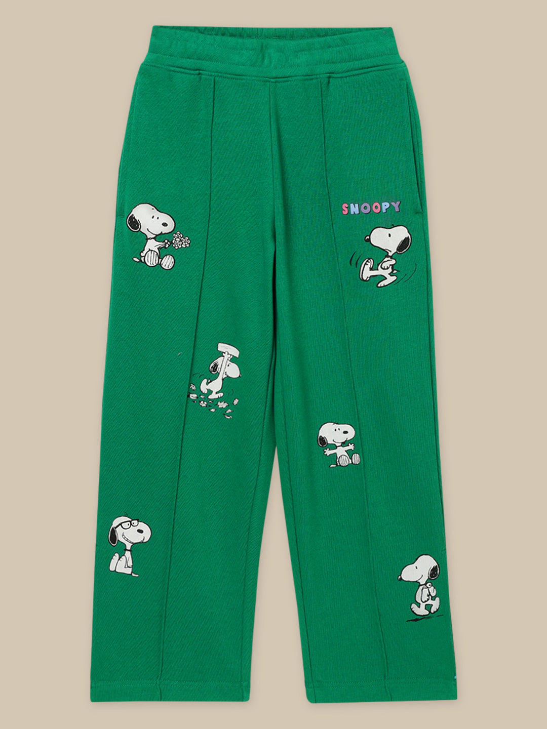 Peanuts Green Jogger For Girls