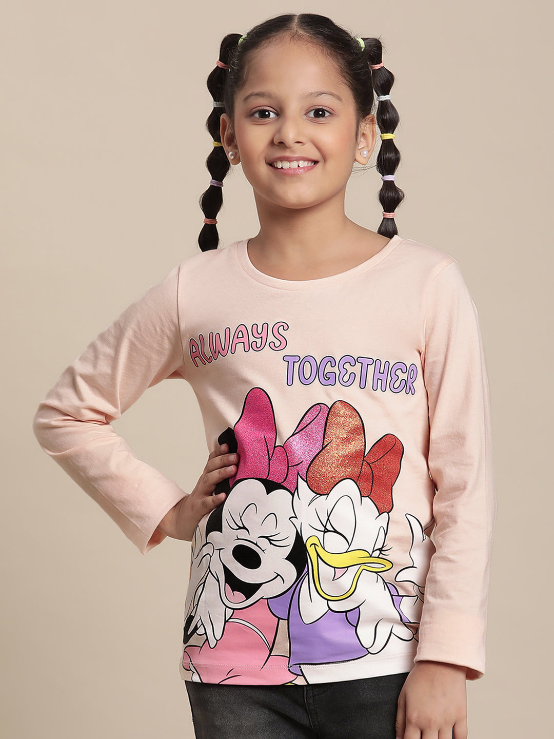 Mickey & Friends Pink Tshirt For Girls