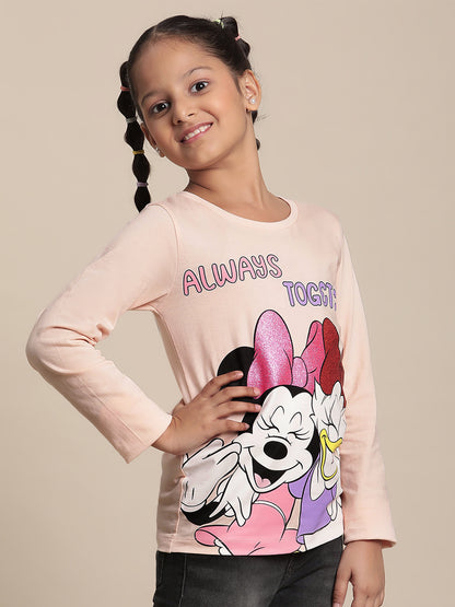 Mickey & Friends Pink Tshirt For Girls