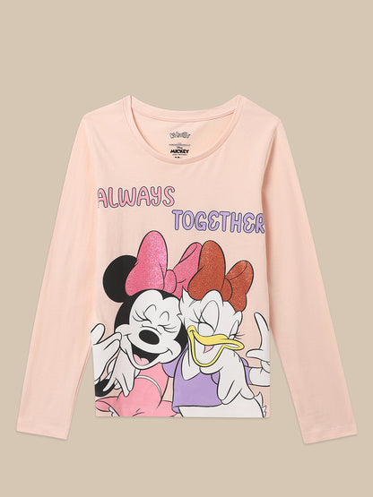 Mickey & Friends Pink Tshirt For Girls