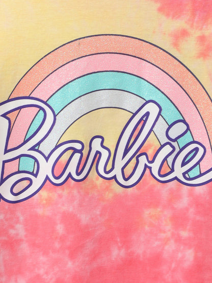 Barbie Multi Color Tshirt For Girls