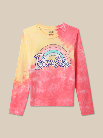 Barbie Multi Color Tshirt For Girls