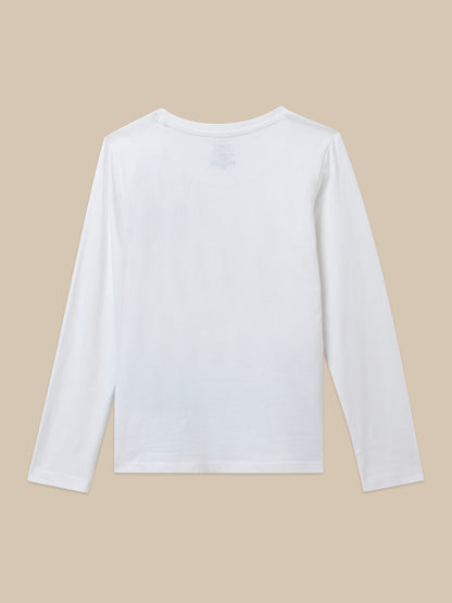 Frozen White Tshirt For Girls