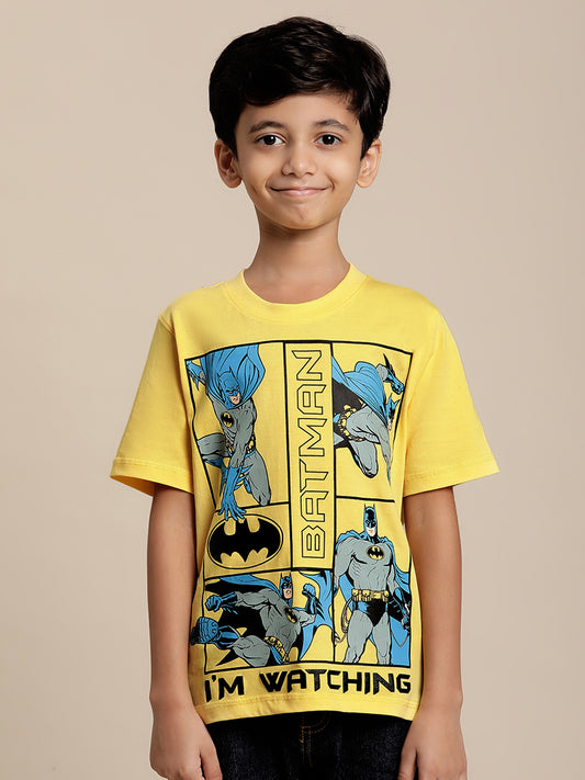 Batman Yellow Tshirt For Boys