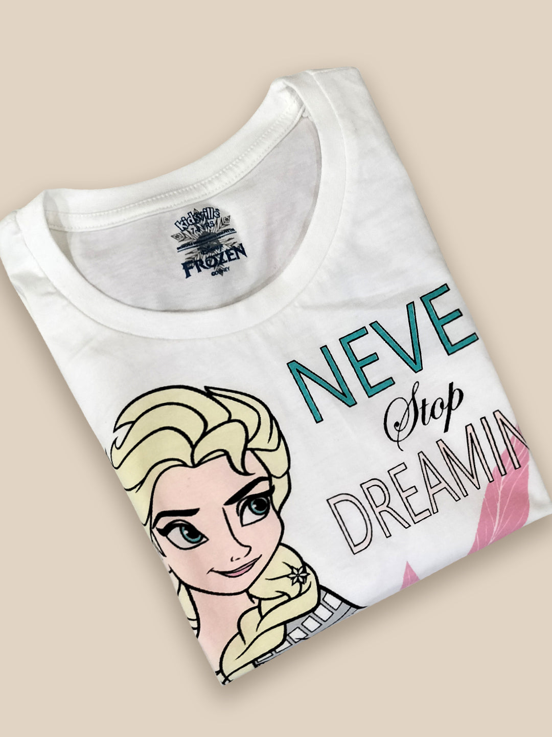 Frozen Printed Regular Fit Tshirt For Girls