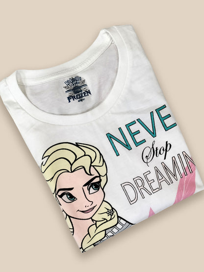 Frozen Printed Regular Fit Tshirt For Girls