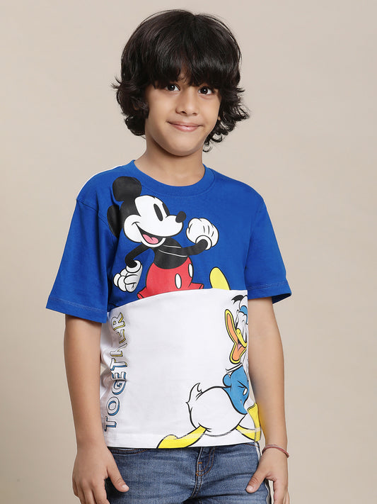 Mickey & Friends Multi Color Tshirt For Boys