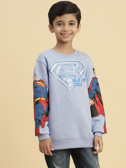 Superman Blue Sweatshirt For Boys