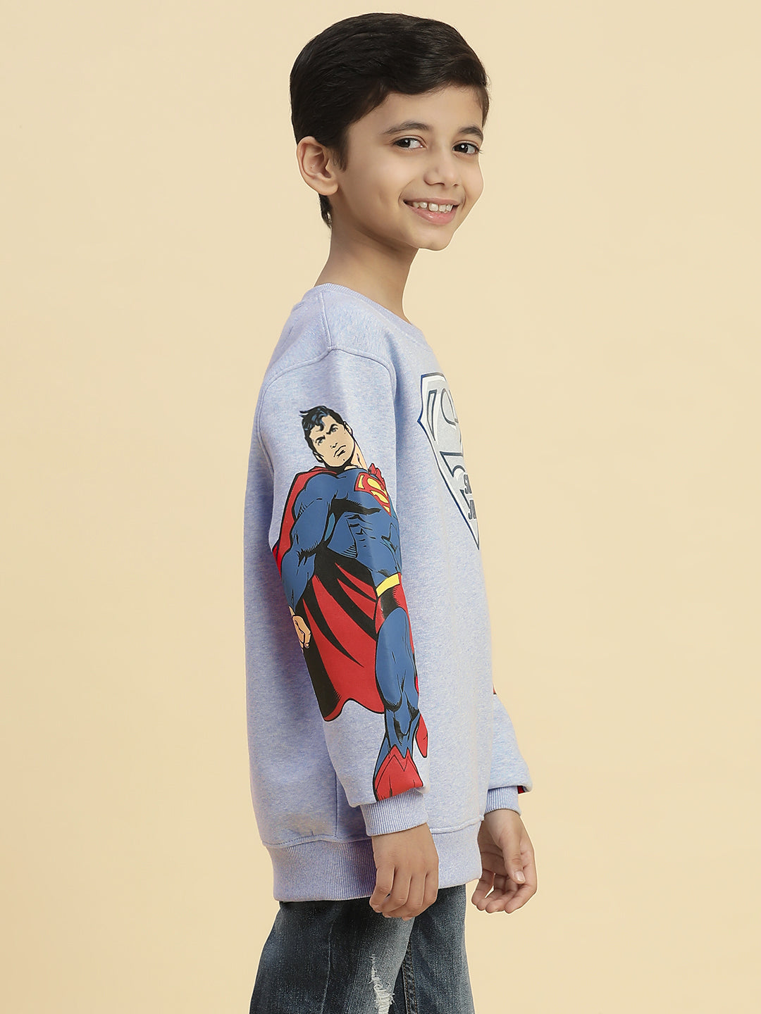 Superman Blue Sweatshirt For Boys