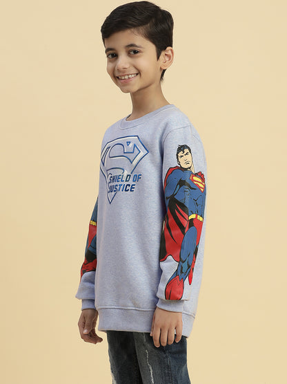 Superman Blue Sweatshirt For Boys