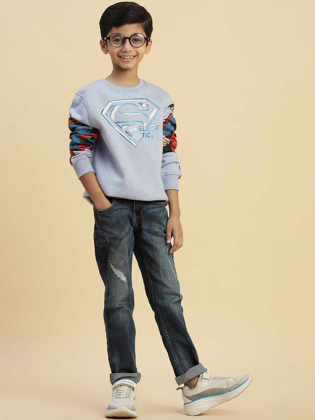 Superman Blue Sweatshirt For Boys