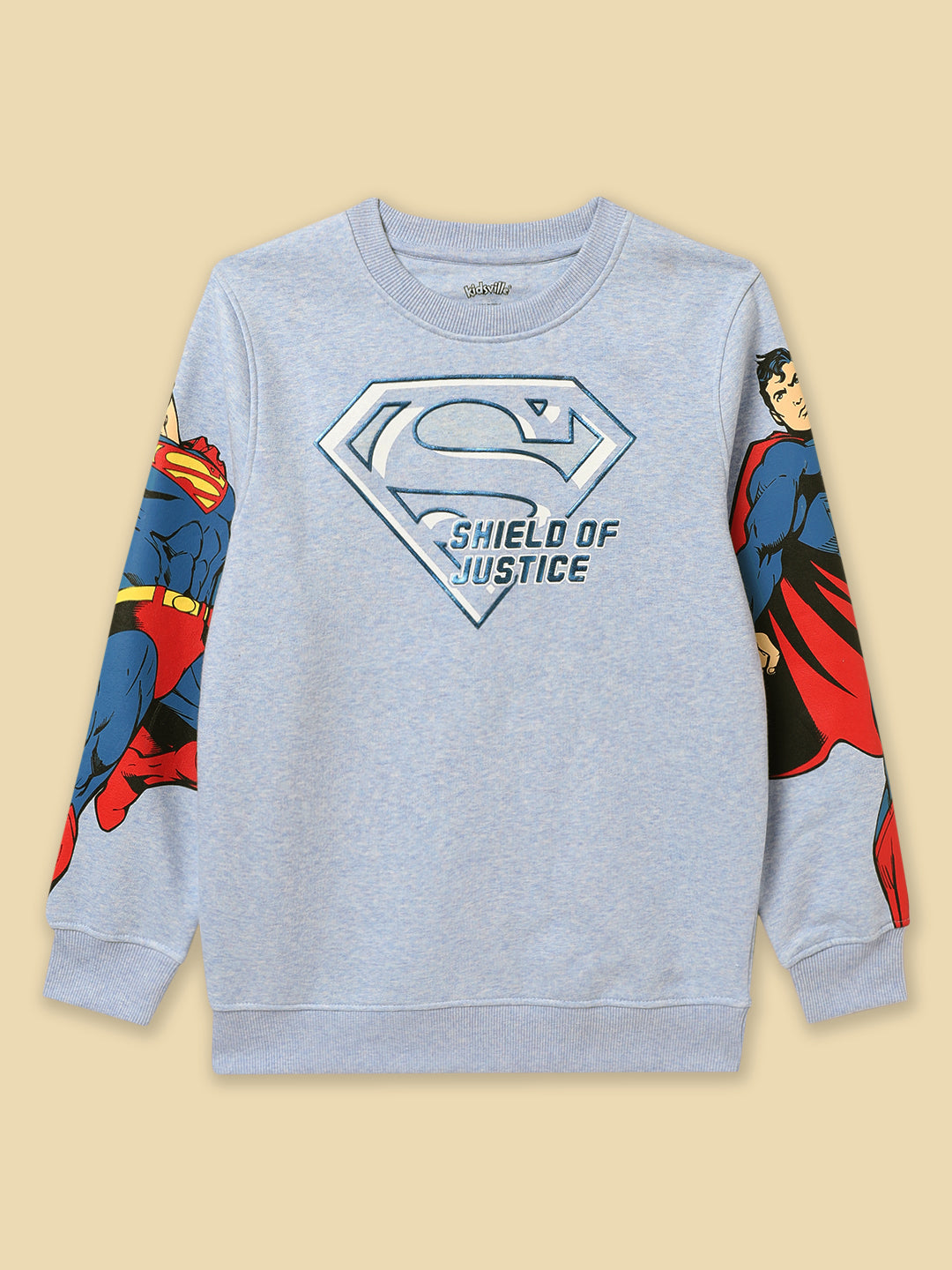 Superman Blue Sweatshirt For Boys