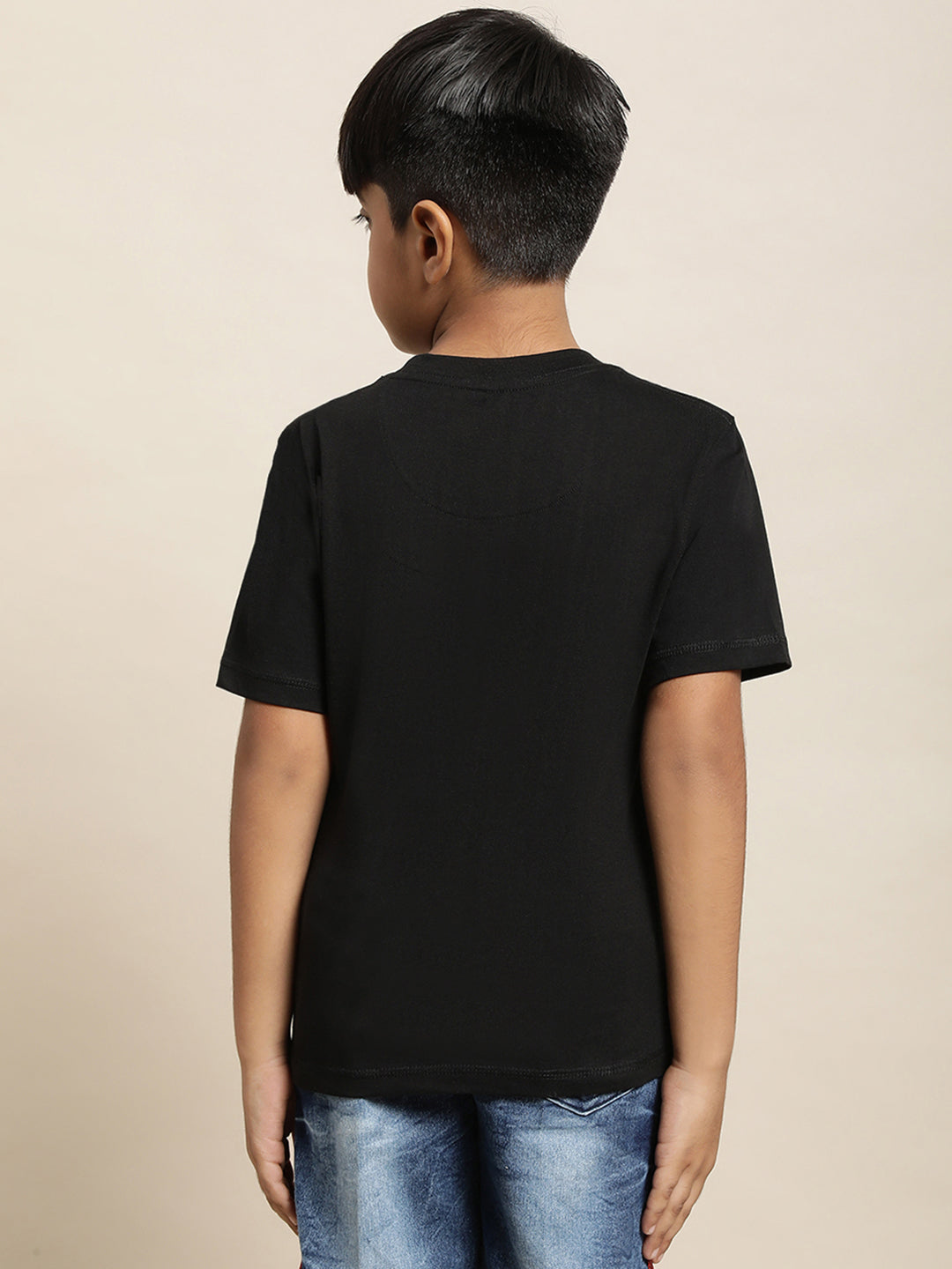 Peanuts Black Tshirt For Boys