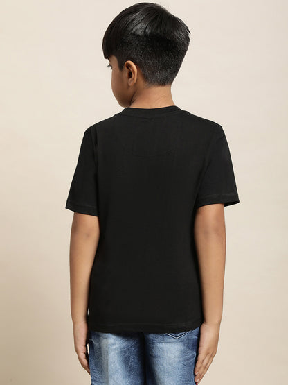 Peanuts Black Tshirt For Boys